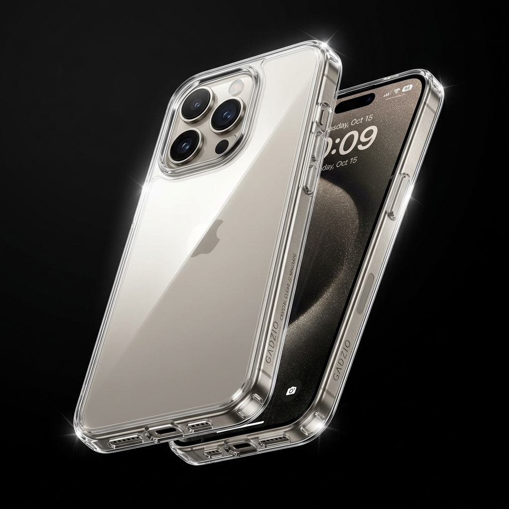 GADZIO Crystal Clear phone case on iPhone 18 Pro Max
